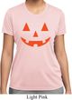 Ladies Shirt Orange Jack O Lantern Moisture Wicking Tee T-Shirt
