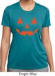 Ladies Shirt Orange Jack O Lantern Moisture Wicking Tee T-Shirt