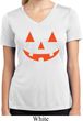 Ladies Shirt Orange Jack O Lantern Moisture Wicking V-neck Tee T-Shirt