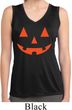 Ladies Shirt Orange Jack O Lantern Sleeveless Moisture Wicking Tee