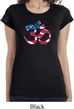 Ladies Shirt Patriotic Om Longer Length Tee T-Shirt