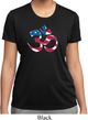 Ladies Shirt Patriotic Om Moisture Wicking Tee T-Shirt