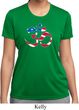Ladies Shirt Patriotic Om Moisture Wicking Tee T-Shirt