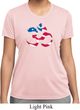 Ladies Shirt Patriotic Om Moisture Wicking Tee T-Shirt