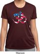 Ladies Shirt Patriotic Om Moisture Wicking Tee T-Shirt