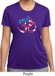 Ladies Shirt Patriotic Om Moisture Wicking Tee T-Shirt