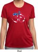 Ladies Shirt Patriotic Om Moisture Wicking Tee T-Shirt
