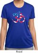 Ladies Shirt Patriotic Om Moisture Wicking Tee T-Shirt