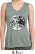 Ladies Shirt Peace Earth Sleeveless Moisture Wicking Tee T-Shirt
