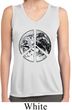 Ladies Shirt Peace Earth Sleeveless Moisture Wicking Tee T-Shirt