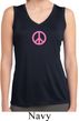 Ladies Shirt Pink Peace Sleeveless Moisture Wicking Tee