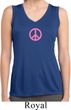 Ladies Shirt Pink Peace Sleeveless Moisture Wicking Tee
