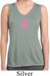 Ladies Shirt Pink Peace Sleeveless Moisture Wicking Tee