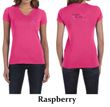 Ladies Shirt Pink Ribbon My Aunt Front & Back Print V-neck Tee T-Shirt