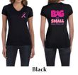 Ladies Shirt Pink Ribbon Save Them All Front & Back Print V-neck Tee