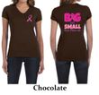 Ladies Shirt Pink Ribbon Save Them All Front & Back Print V-neck Tee
