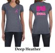 Ladies Shirt Pink Ribbon Save Them All Front & Back Print V-neck Tee