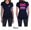 Ladies Shirt Pink Ribbon Save Them All Front & Back Print V-neck Tee