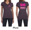 Ladies Shirt Pink Ribbon Save Them All Front & Back Print V-neck Tee