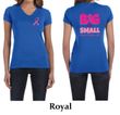 Ladies Shirt Pink Ribbon Save Them All Front & Back Print V-neck Tee