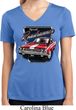 Ladies Shirt Plymouth Roadrunner Moisture Wicking V-neck Tee