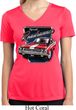 Ladies Shirt Plymouth Roadrunner Moisture Wicking V-neck Tee