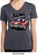 Ladies Shirt Plymouth Roadrunner Moisture Wicking V-neck Tee