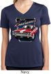 Ladies Shirt Plymouth Roadrunner Moisture Wicking V-neck Tee