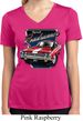 Ladies Shirt Plymouth Roadrunner Moisture Wicking V-neck Tee