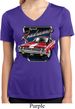 Ladies Shirt Plymouth Roadrunner Moisture Wicking V-neck Tee