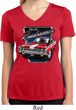 Ladies Shirt Plymouth Roadrunner Moisture Wicking V-neck Tee