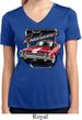 Ladies Shirt Plymouth Roadrunner Moisture Wicking V-neck Tee