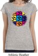 Ladies Shirt Pop Art Om Longer Length Tee T-Shirt