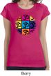 Ladies Shirt Pop Art Om Longer Length Tee T-Shirt