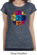 Ladies Shirt Pop Art Om Longer Length Tee T-Shirt