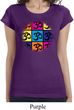 Ladies Shirt Pop Art Om Longer Length Tee T-Shirt