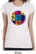 Ladies Shirt Pop Art Om Longer Length Tee T-Shirt