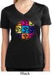 Ladies Shirt Pop Art Om Moisture Wicking V-neck Tee