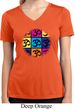 Ladies Shirt Pop Art Om Moisture Wicking V-neck Tee