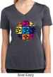 Ladies Shirt Pop Art Om Moisture Wicking V-neck Tee