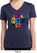 Ladies Shirt Pop Art Om Moisture Wicking V-neck Tee