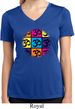 Ladies Shirt Pop Art Om Moisture Wicking V-neck Tee