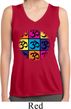 Ladies Shirt Hippie Sun Patch Pocket Sleeveless Moisture Wicking Tee