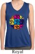Ladies Shirt Hippie Sun Patch Pocket Sleeveless Moisture Wicking Tee
