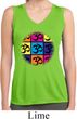 Ladies Shirt Pop Art Om Sleeveless Moisture Wicking Tee