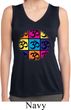Ladies Shirt Pop Art Om Sleeveless Moisture Wicking Tee