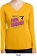 Ladies Shirt Pretty in Pink Dry Wicking Long Sleeve Tee T-Shirt