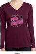 Ladies Shirt Pretty in Pink Dry Wicking Long Sleeve Tee T-Shirt