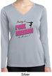 Ladies Shirt Pretty in Pink Dry Wicking Long Sleeve Tee T-Shirt