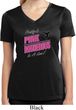 Ladies Shirt Pretty in Pink Moisture Wicking V-neck Tee T-Shirt